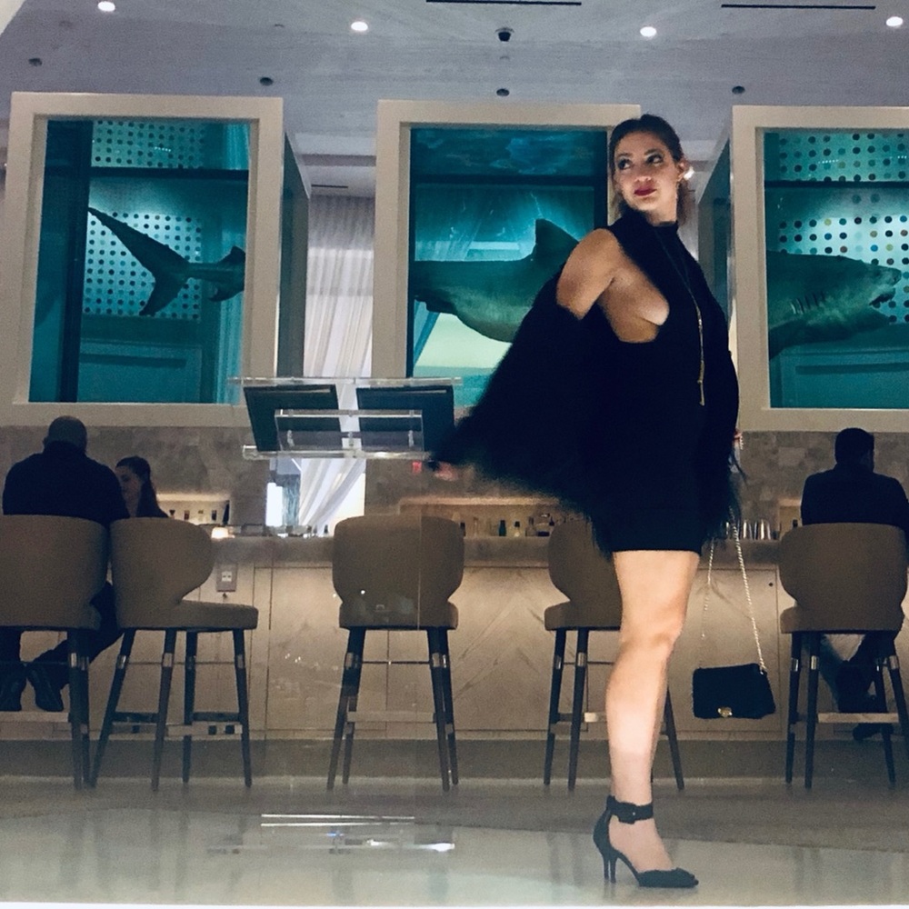 Misguided black dress